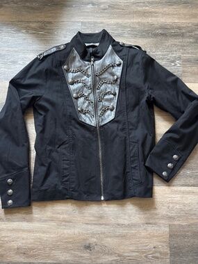 Lip Service Original Cult Chain Leather Jacket XL Goth